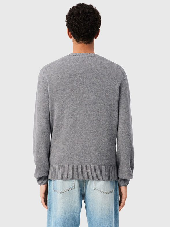 Crew neck green sweater - 3
