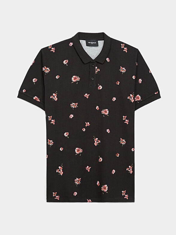 Polo-shirt with floral print - 1