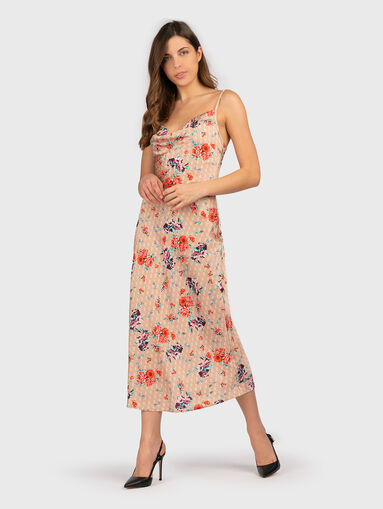 AKILINA midi dress with floral accents - 5