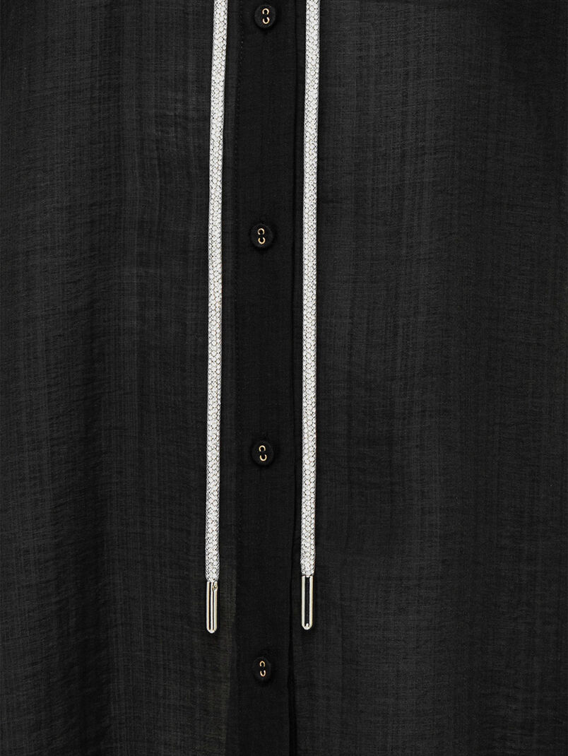 Short sleeved shirt with accent ties - 3