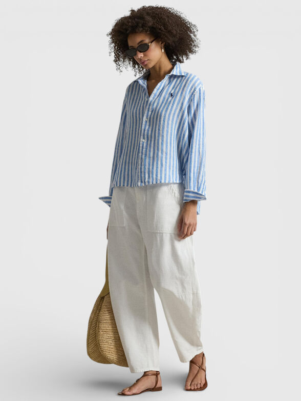 Striped linen shirt - 2