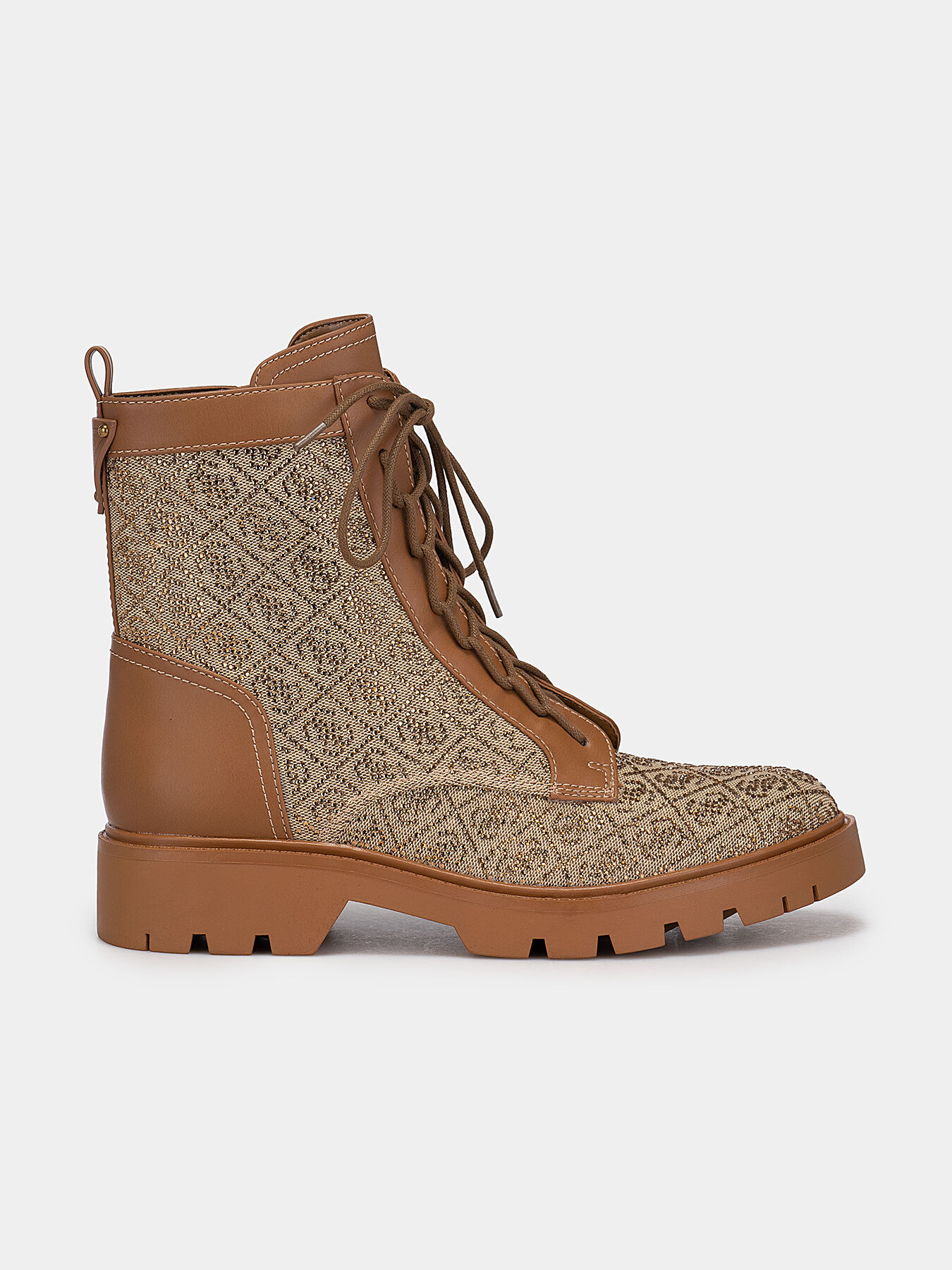 Guess combat boots with rhinestones hotsell