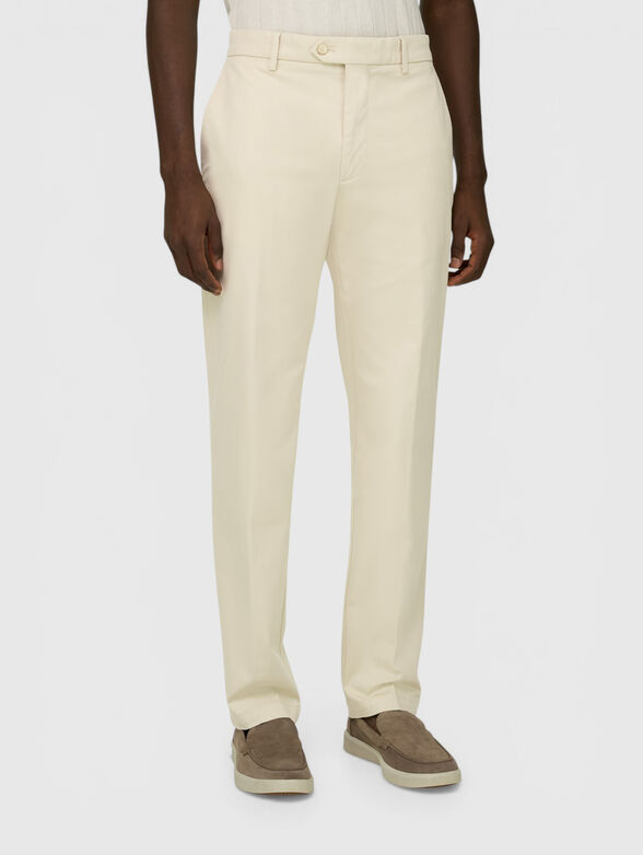 Cotton-blend trousers - 1