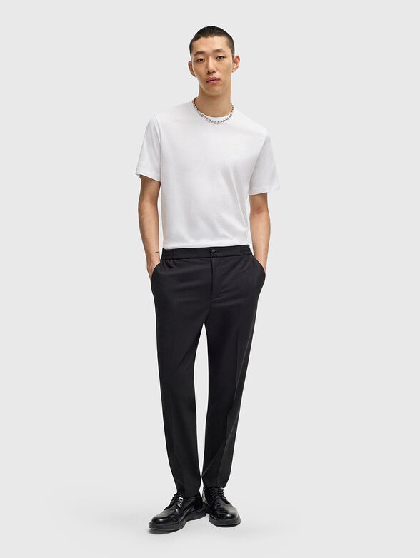DIMERSTEE cotton T-shirt with with oval neckline - 2