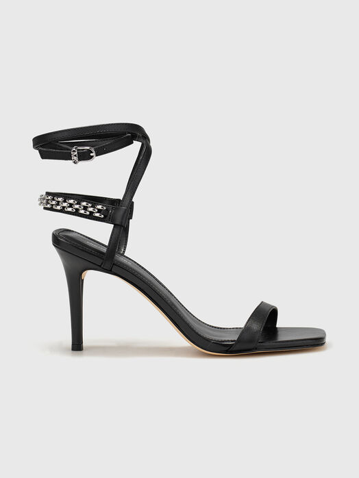 MARCIA leather sandals with heels