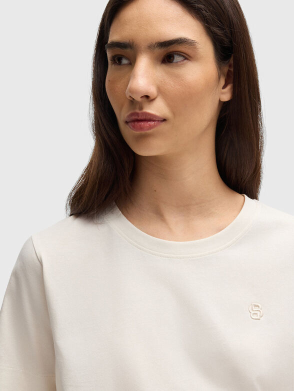 ELPHI2 cotton T-shirt with oval neckline - 4