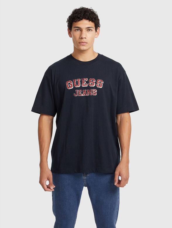 Oversized T-shirt with vintage print - 1