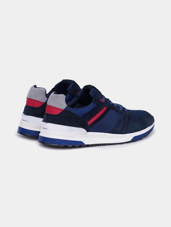 Navy sneakers with suede details - 3