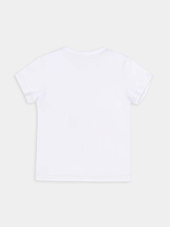 White T-shirt with logo print - 2