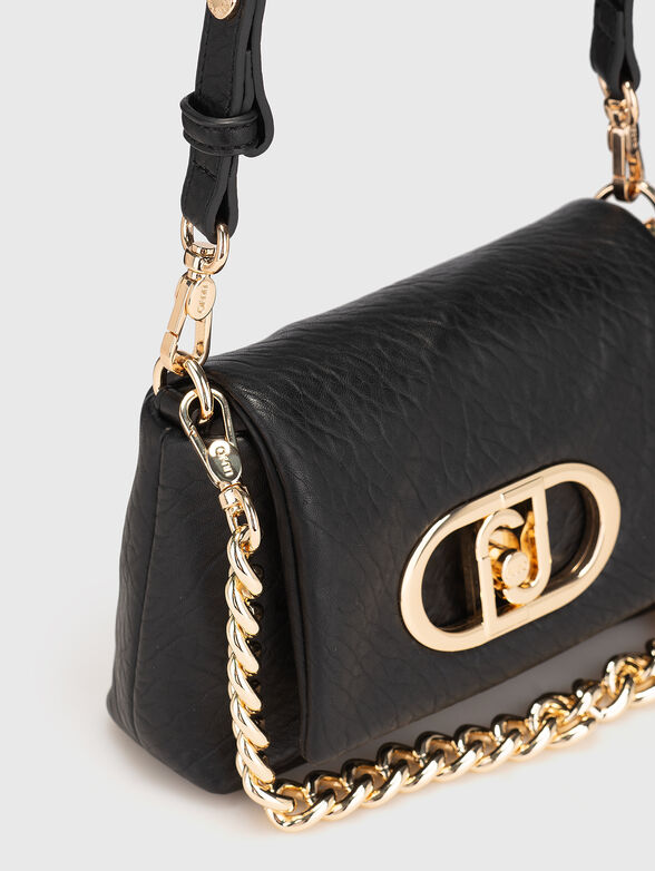 Crossbody bag with gold accents - 5