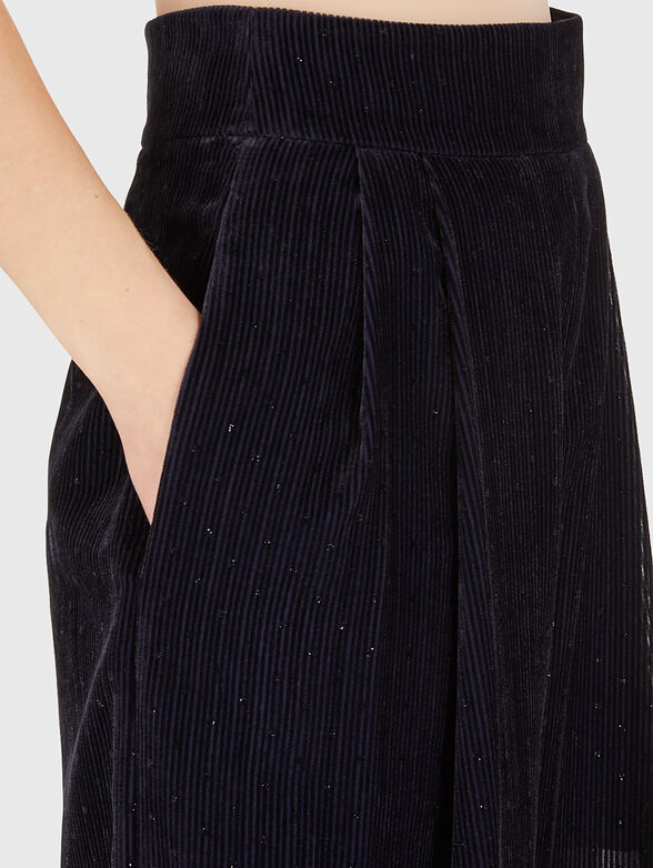 Sheer effect pants with rhinestones - 4