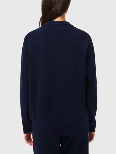 Dark blue sweatshirt with logo detail  - 3