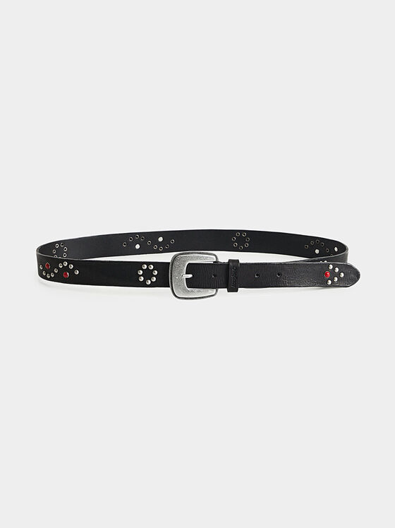 Leather belt with studs - 1