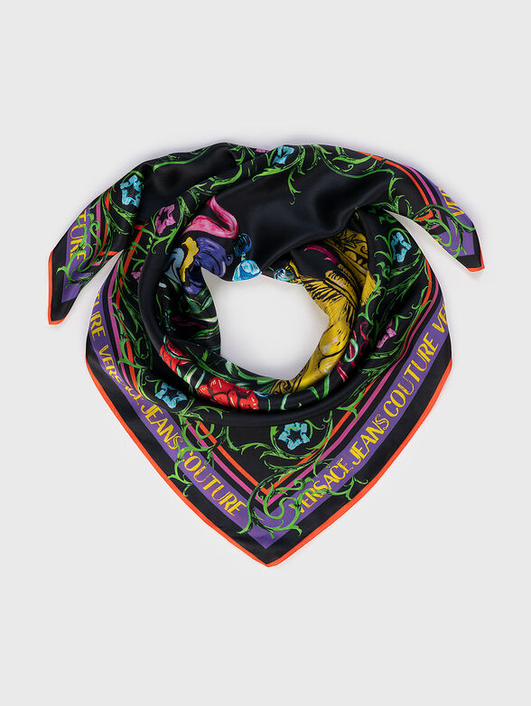 Silk scarf with gold accents - 1