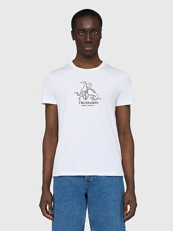 Cotton T-shirt with logo - 1