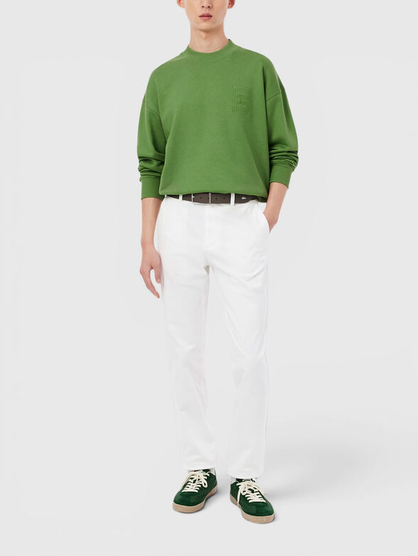 Cotton-blend chino pants - 1