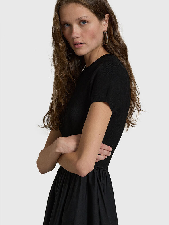 Black midi dress - 3