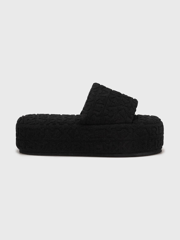 VERANDA slippers with monogram accent - 1