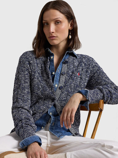 Cotton cardigan with buttons - 4