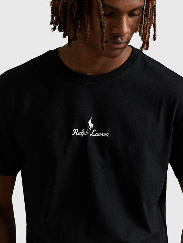 Cotton T-shirt with logo - 4