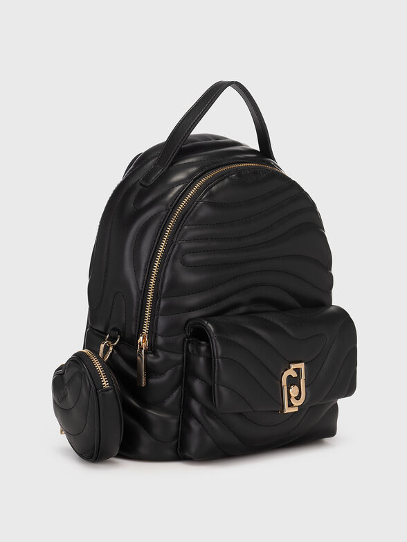 Quilted effect backpack  - 3