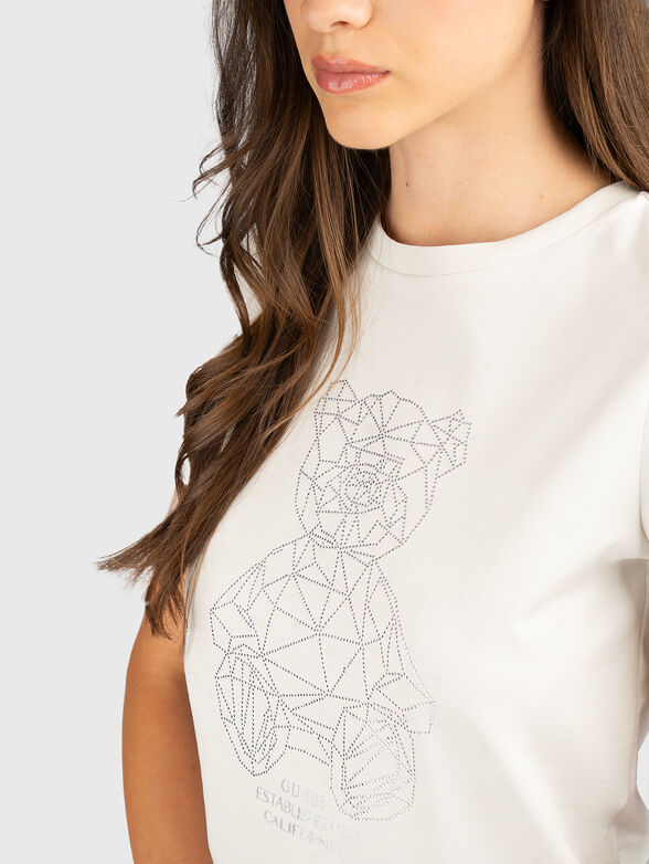 Cotton-blend T-shirt  - 4