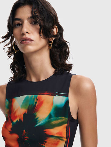 Dress with floral print - 5