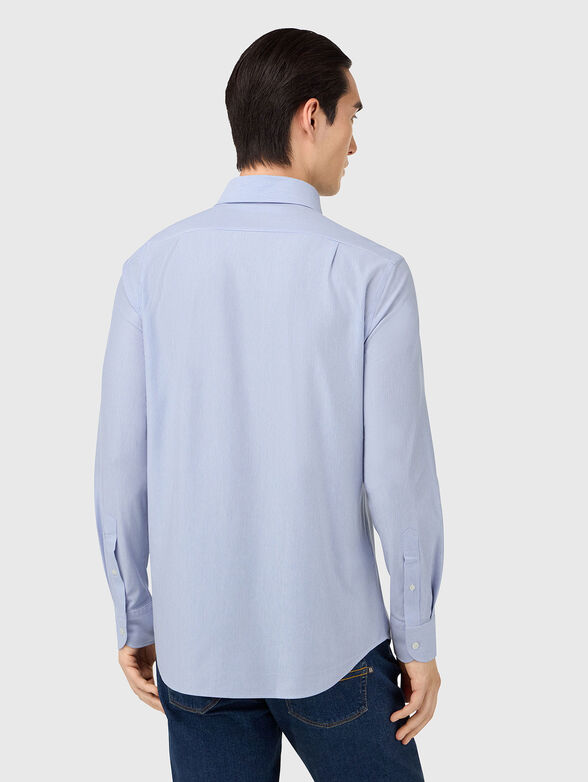 Micro striped cotton blend shirt - 2