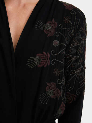 Jumpsuit with floral embroidery - 6