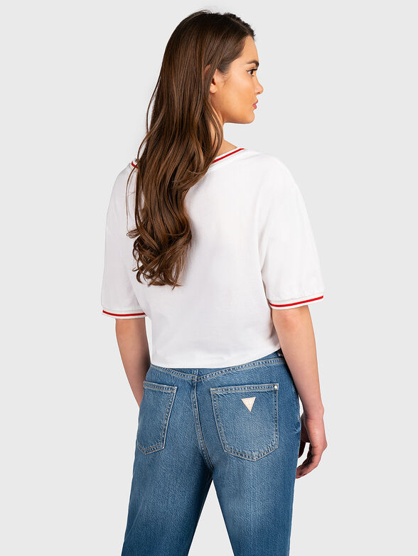 MARINA blouse with accent lacing - 3