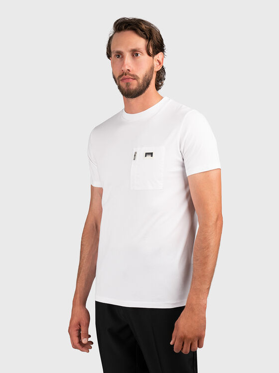 Black T-shirt with pocket - 1