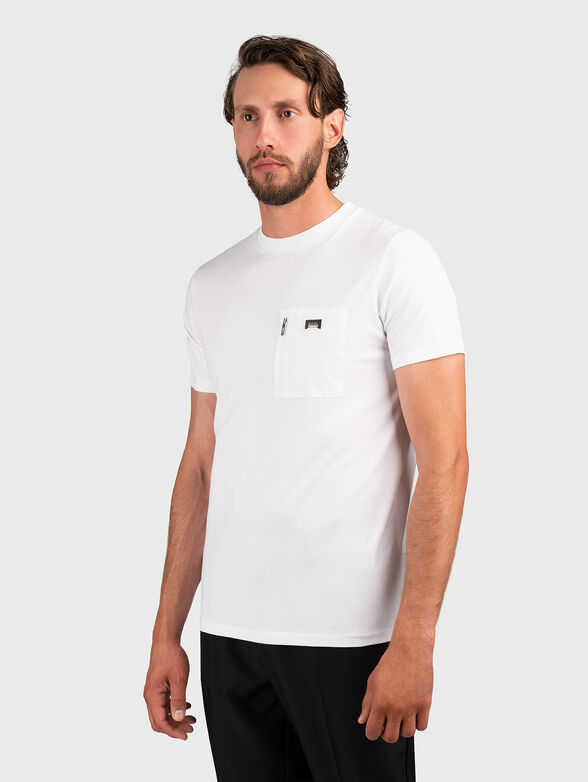 Black T-shirt with pocket - 1