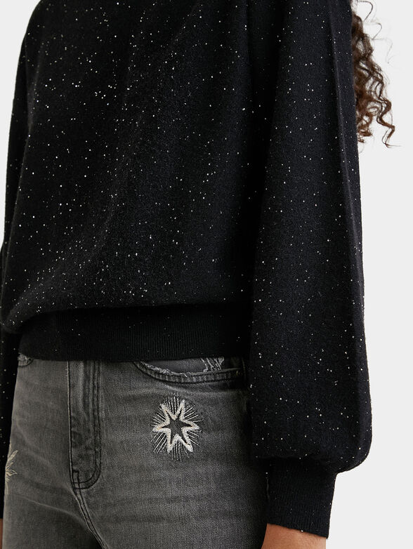 UNIVERSE sweater with shiny sequins - 5