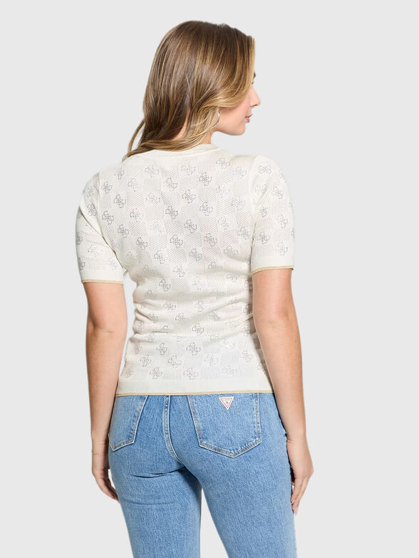 ROSIE blouse with perforations and logo  - 3
