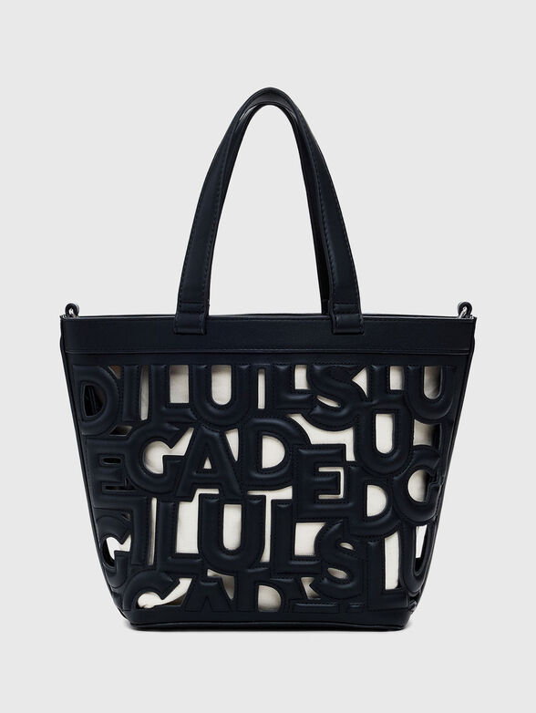 Desigual shopper borsa New Splatter Valdivia Shopping Bag Black