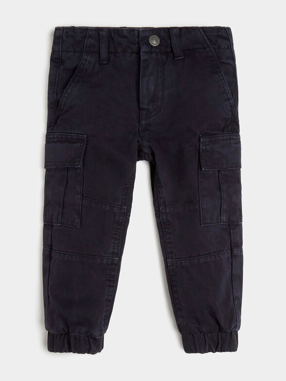 Dark blue cargo pants - 1
