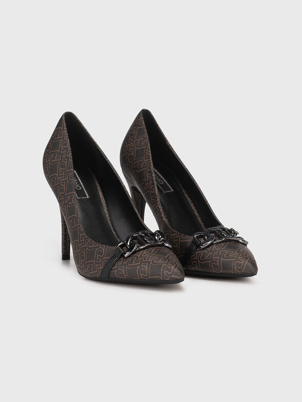 VICKIE heeled shoes with monogram print - 2
