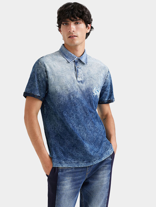 FEID Polo-shirt with with an overflowing effect