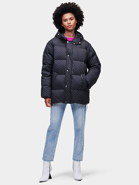 Padded jacket with reflective effect - 1