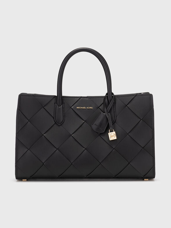 Leather bag with golden details - 1