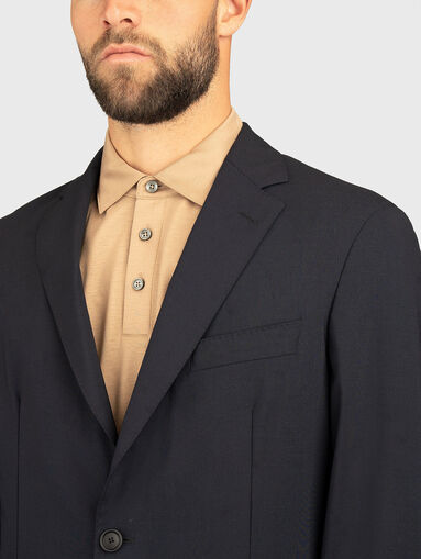 Wool and viscose blend jacket - 4