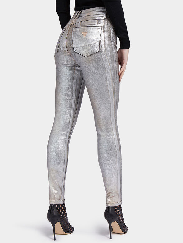 1981 skinny jeans with metallic effect - 2