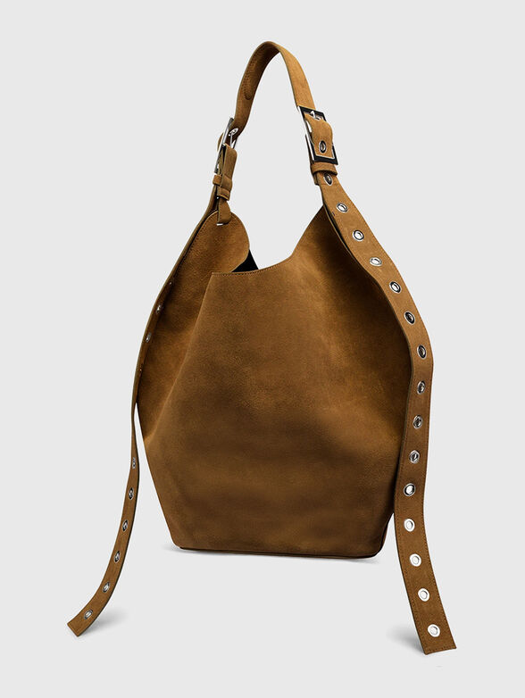 Large leather bag with studs - 3