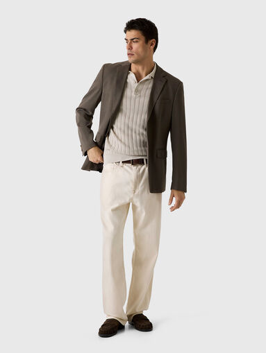 Beige polo-shirt - 5