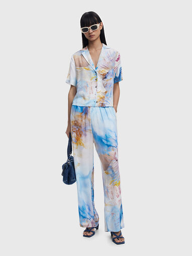 Straight pants with print - 5