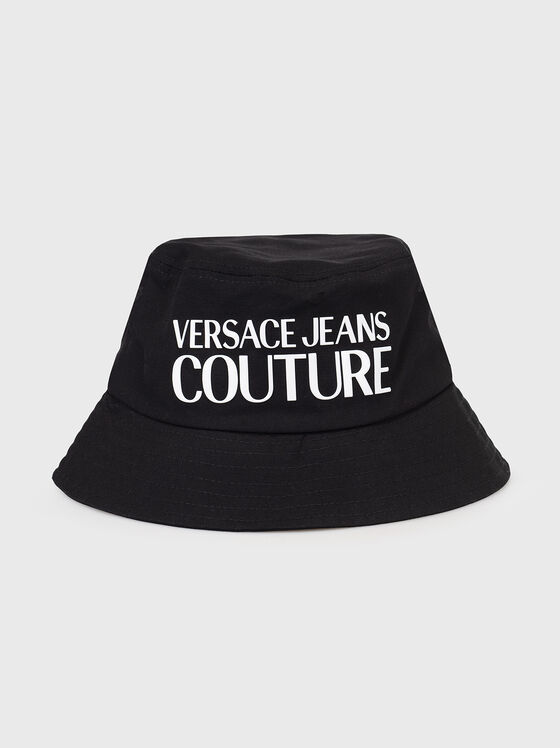 Черна шапка тип бъкет с лого  - 1