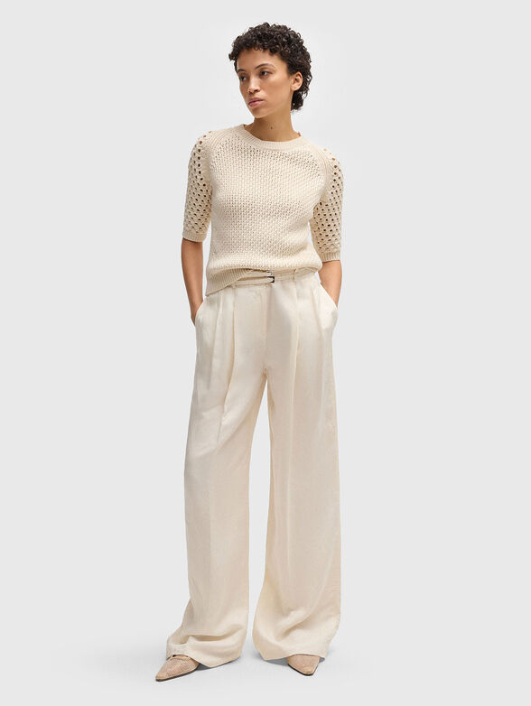 TAUALY W trousers wide legs - 4