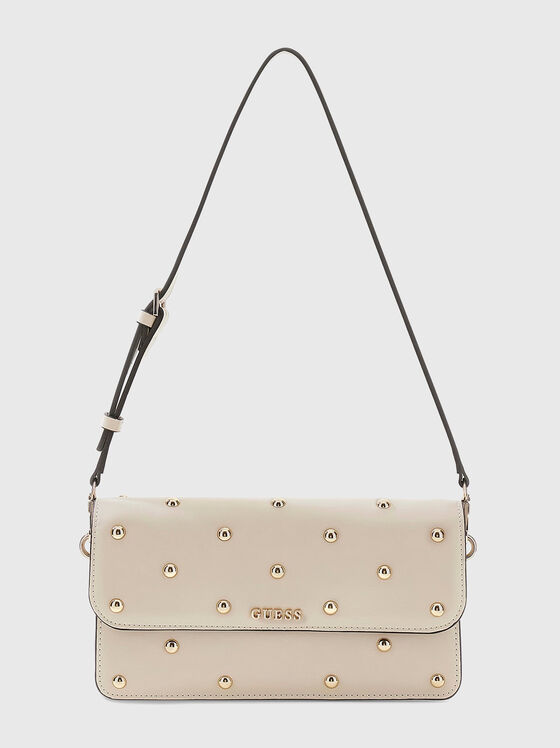 Бежова чанта SANDY с капси - 1