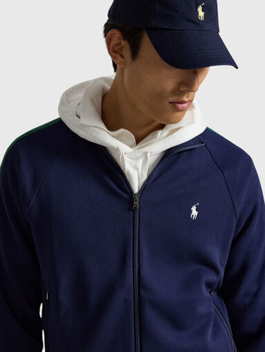 Zip-up sweatshirt with logo - 4