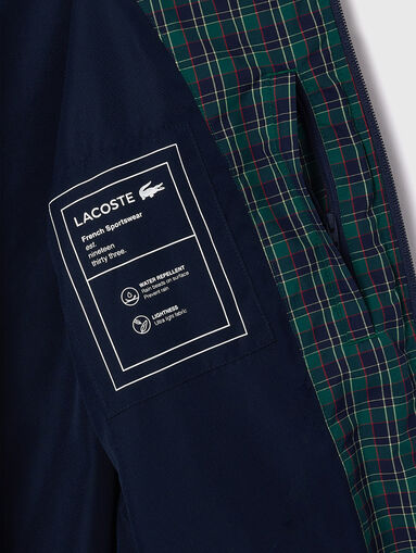 Bomber with plaid design and logo - 5